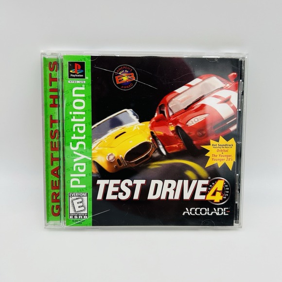 Accolade Other - Test Drive 4 (Sony PlayStation 1, 1997) CIB Tested Working Greatest Hits Game